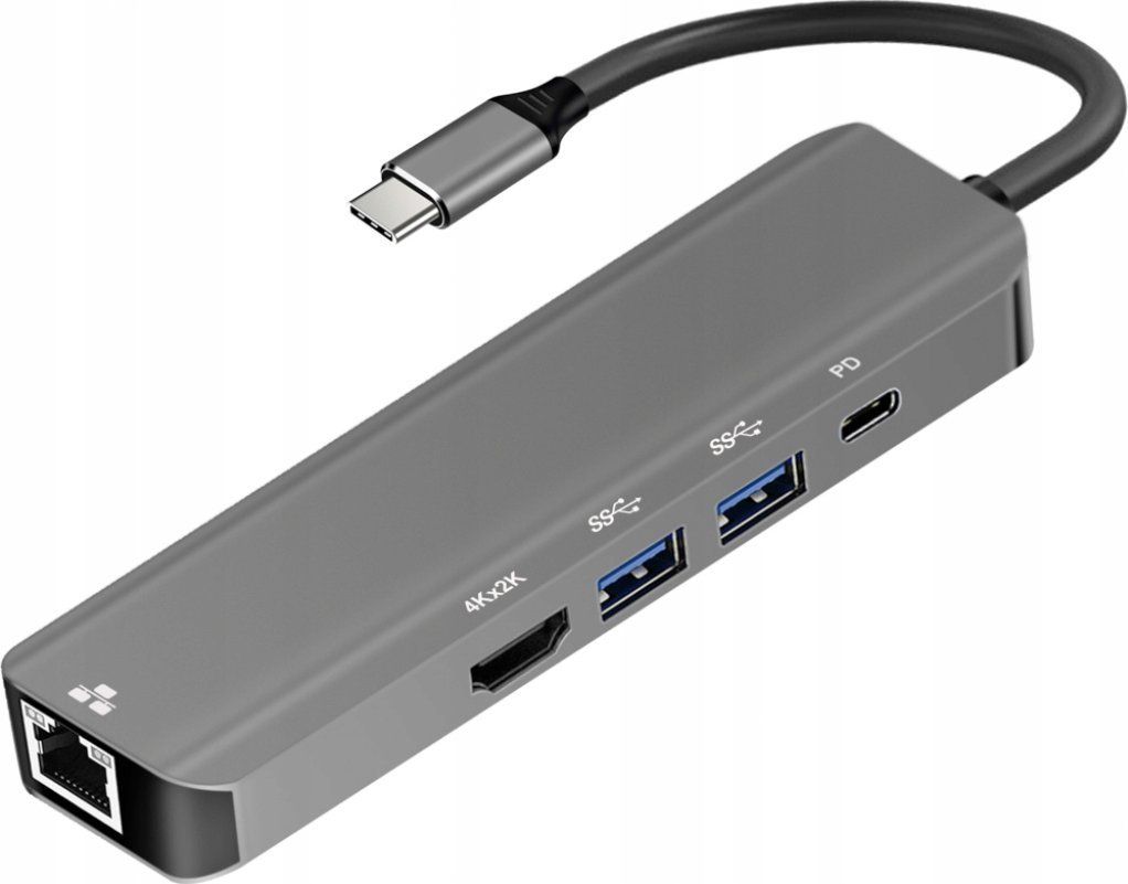 Adaptor Art HUB 5in1 USB C Argintiu