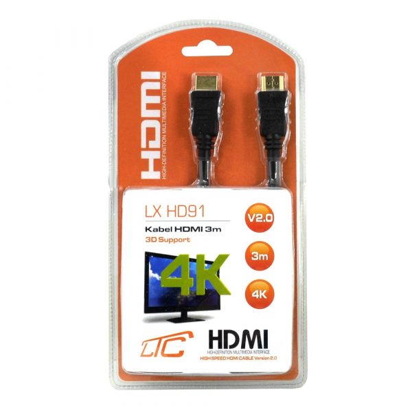 cablu HDMI-HDMI (v2.0 | 4K | 3 m) Negru