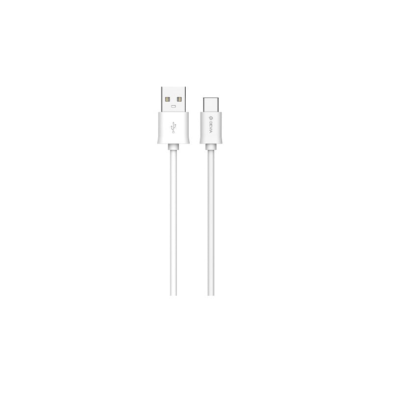 Cablu Devia Smart Ec066 USB - Usb-c 2,0 M 2,1A Alb