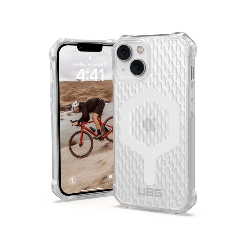 Husa Urban Armor Gear UAG Essential Armor Compatible cu Magsafe pentru iPhone 14 Plus Frosted Ice