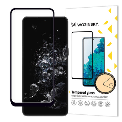 Folie Wozinsky Full Glue sticla Full Screen pentru OnePlus 10T / OnePlus Ace Pro 9H Full Screen cu Negru Frame