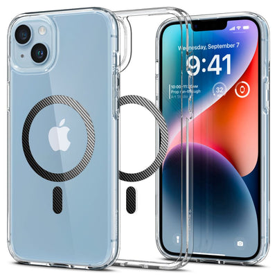 Husa Spigen Ultra Hybrid Mag cu Magsafe pentru iPhone 14 Plus - Transparent Gri
