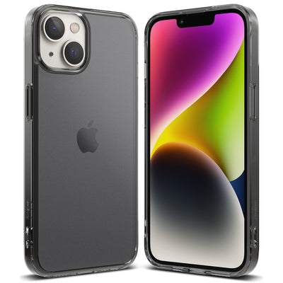 Husa Ringke Fusion Matte iPhone 14 Plus Cover cu A Gel Frame Gri