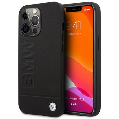 Husa BMW Signature Logo Imprint Magsafe pentru iPhone 14 Pro Max - Negru