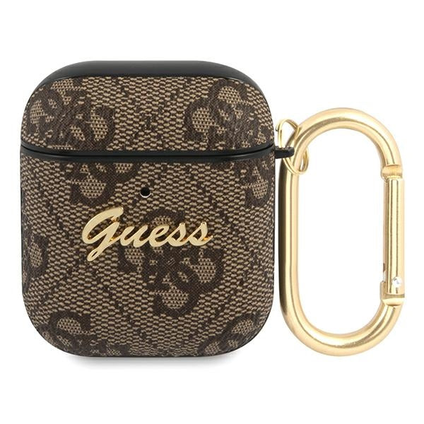 Husa Guess AirPods Cover Maro / Maro 4G Script Metal Collection