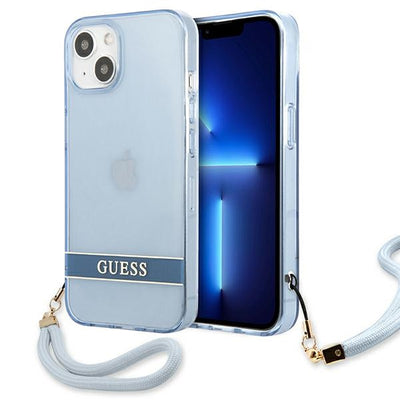 Husa Guess iPhone 13 6.1 "Albastru / Albastru Hardcase Translucent Stap