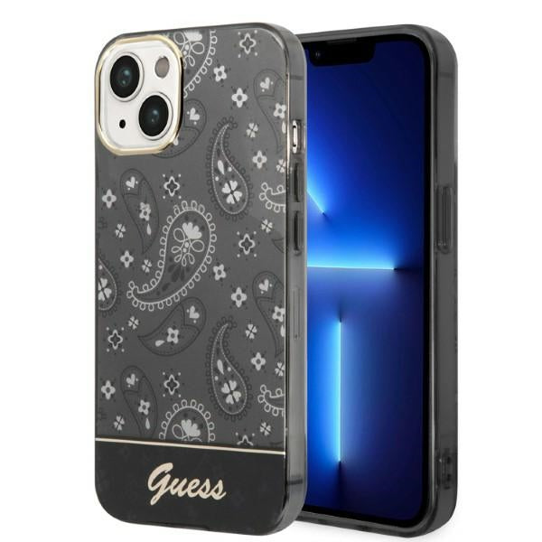 Husa Guess Guhcp14mhgbnhk iPhone 14 Plus 6.7" Negru/Negru Hardcase Bandana Paisley