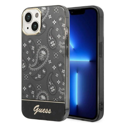 Husa Guess Guhcp14mhgbnhk iPhone 14 Plus 6.7" Negru/Negru Hardcase Bandana Paisley