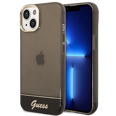 Husa Guess iPhone 14 Plus 6.7 "Negru / Negru Hardcase Translucent