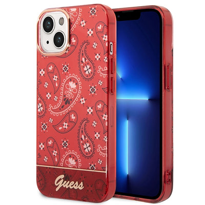 Husa Guess Guhcp14shgbnhr iPhone 14 6.1" Rosu/Rosu Hardcase Bandana Paisley