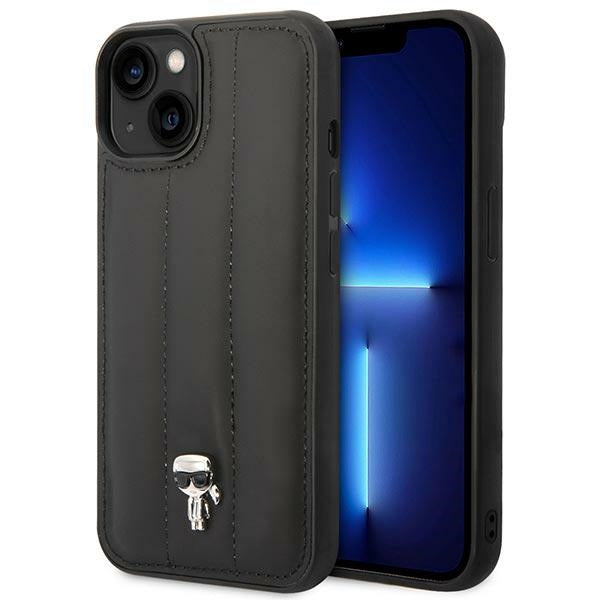 Husa Karl Lagerfeld Puffy Ikonik Pin pentru iPhone 14 Plus - Negru