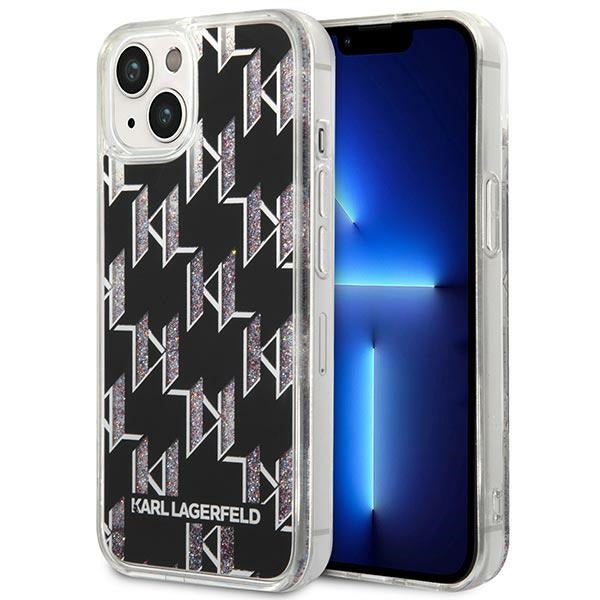 Husa Karl Lagerfeld iPhone 14 6.1 "Hardcase Negru / Negru Liquid Glitter Monogram