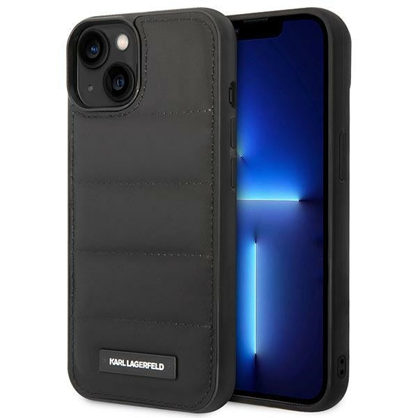 Husa Karl Lagerfeld Puffy Elongated Logo iPhone 14 - Negru