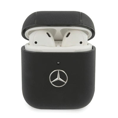 Husa Mercedes Electronic Line pentru AirPods 1/2 - Negru
