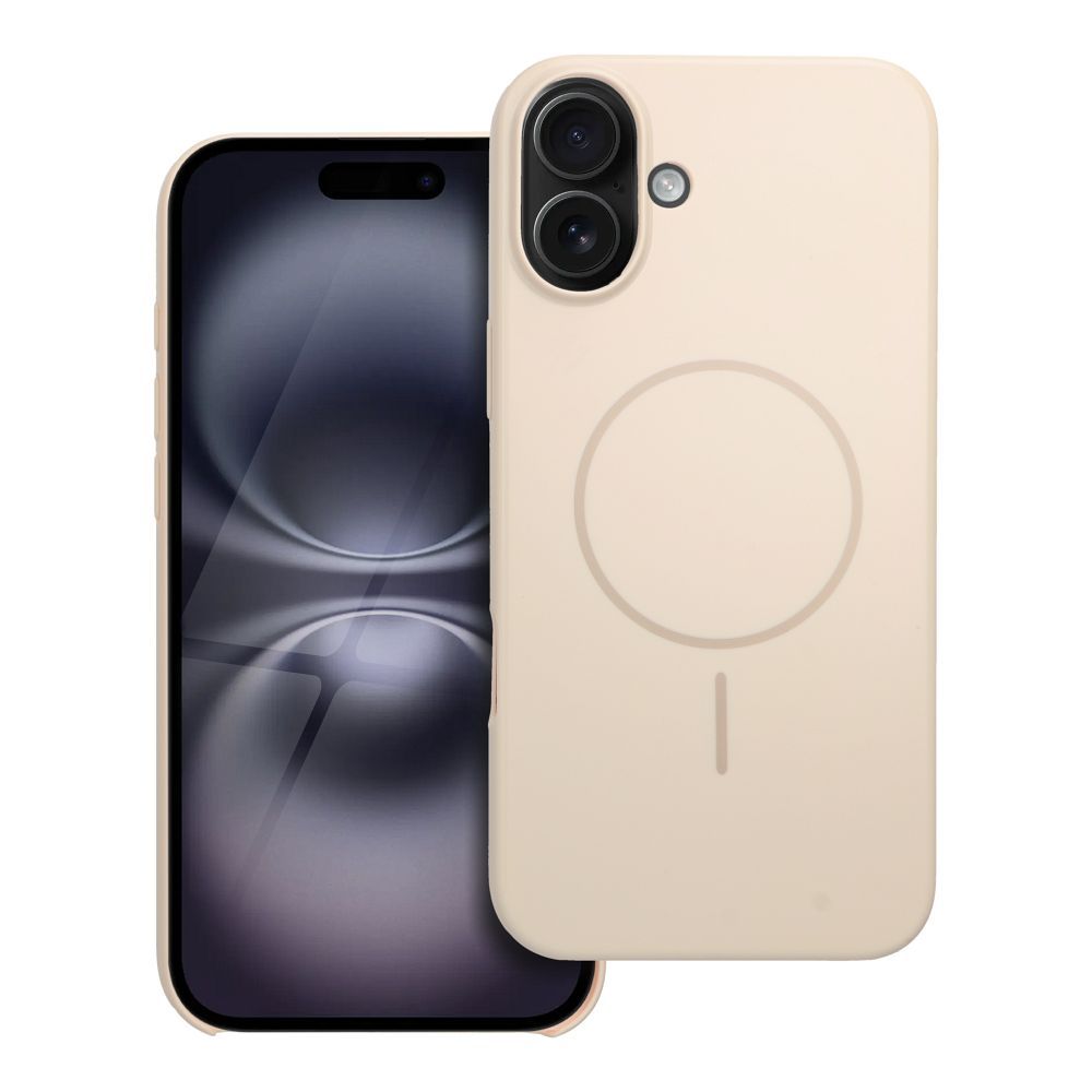 Husa Glossy Mag pentru iPhone 16 Plus Compatible cu Magsafe Alb