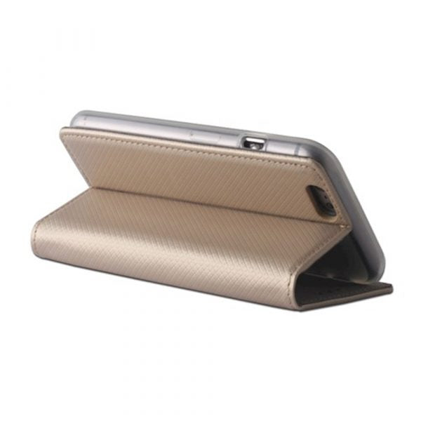 Husă pentru Motorola Moto G86 Power gold Smart Magnet – Auriu