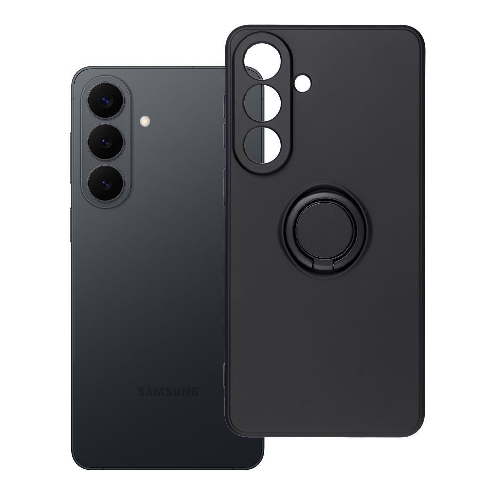 Husa Silicone Ring pentru Samsung S26 Plus Negru