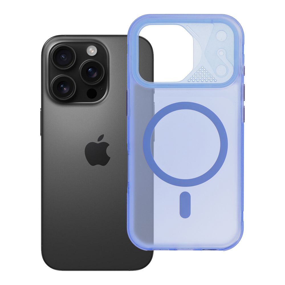 Husa Aurora pentru iPhone 16 PRO Compatible cu Magsafe Albastru
