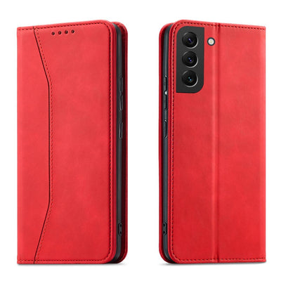 Husa Magnet Fancy pentru Samsung Galaxy S23+ Flip Cover Wallet Stand Rosu