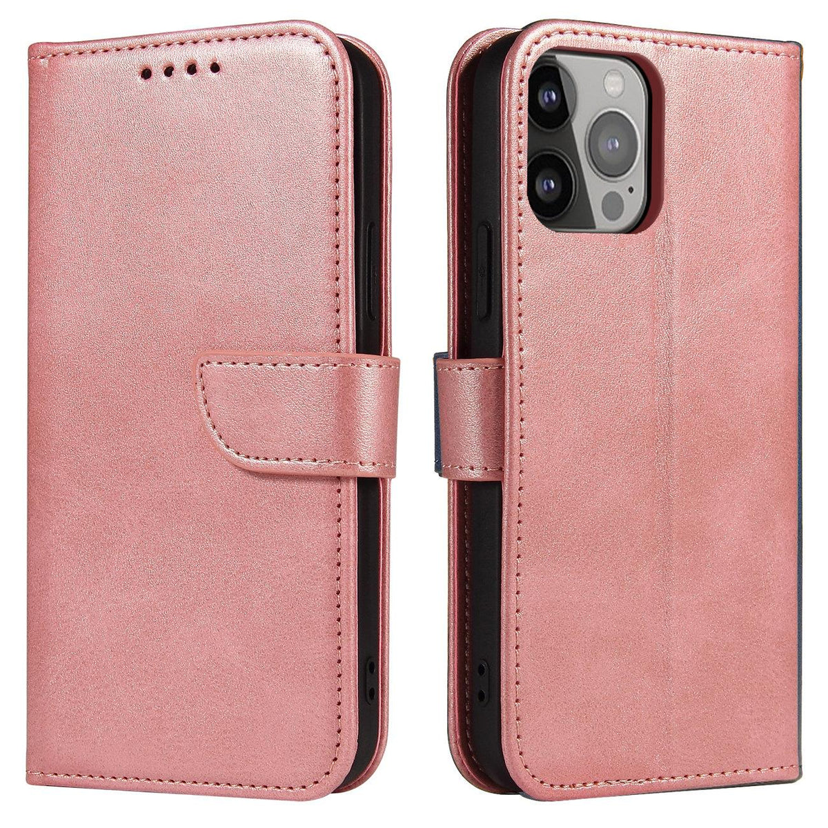 Husa Magnet pentru Samsung Galaxy S23+ Flip Cover Wallet Stand Roz