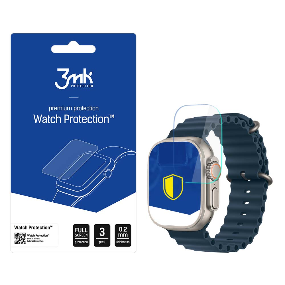 Folie Apple Watch Ultra/Ultra 2 - 3mk Watch Protection™ V. Flexibleglass Lite