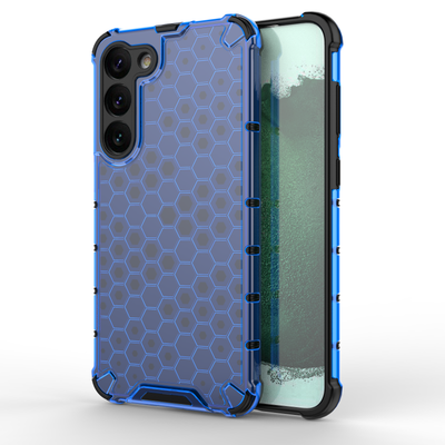 Husa Honeycomb pentru Samsung Galaxy S23+ Armored Hybrid Cover Albastru