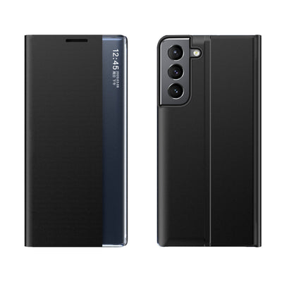 Husa New Sleep pentru Samsung Galaxy S23+ Cover cu Flip Stand Negru
