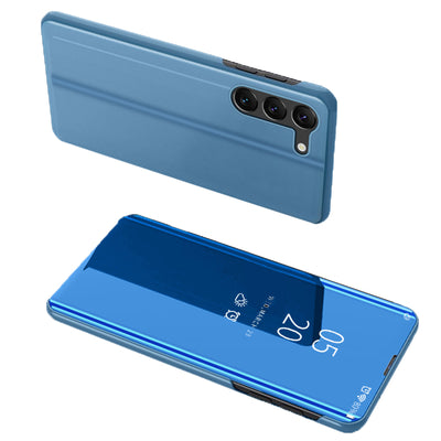 Husa Transparent View Cover pentru Samsung Galaxy S23+ Flip Cover Albastru
