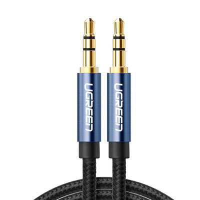 Cablu Ugreen AUX Audio Straight Minijack 3.5 Mm 1m Albastru (Av112)