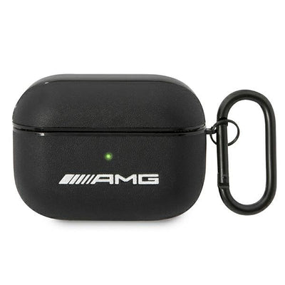 Husa AMG Leather Big Logo pentru AirPods Pro - Negru