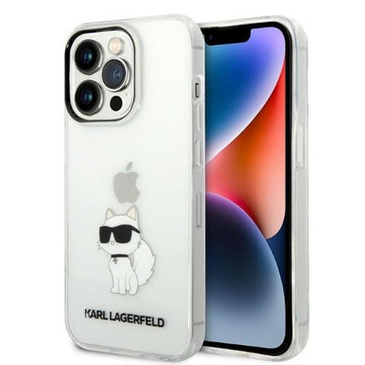 Husa Karl Lagerfeld iPhone 14 Pro Max 6.7" Transparent Hardcase Ikonik Choupette