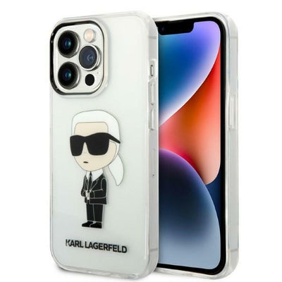 Husa Karl Lagerfeld Ikonik Karl pentru iPhone 14 Pro Max - Transparent
