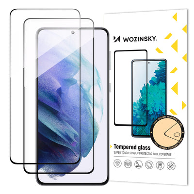 Folie Wozinsky 2x Full Glue sticla Samsung Galaxy S23+ 9H Full Screen cu Negru Frame
