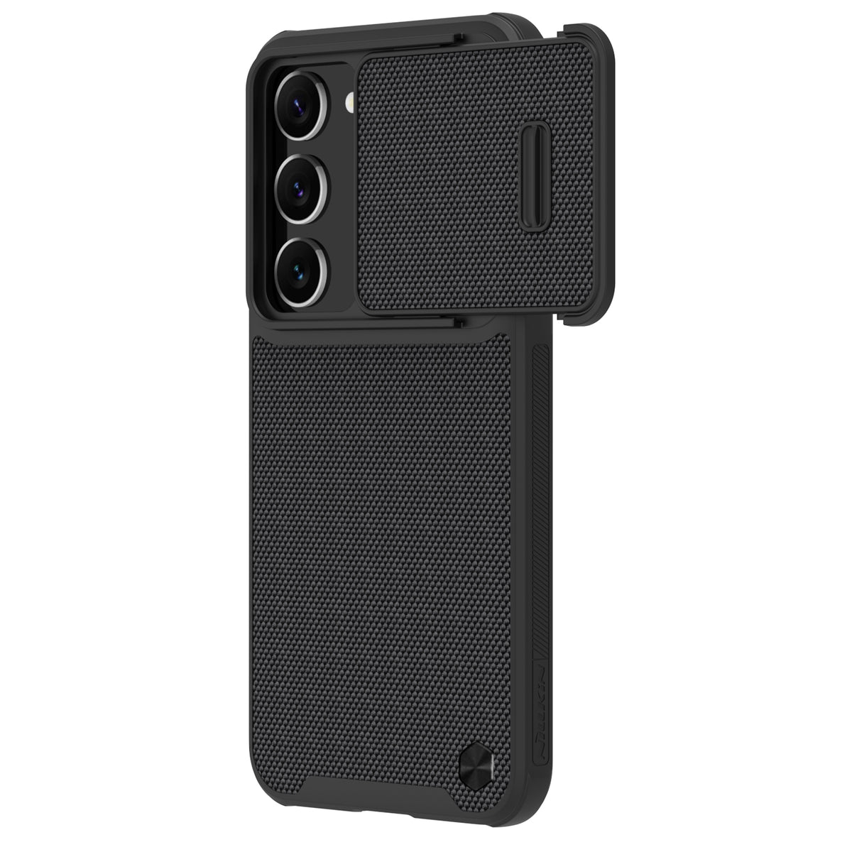 Husa Nillkin Textured S pentru Samsung Galaxy S23+ Armored Cover cu Camera Cover Negru