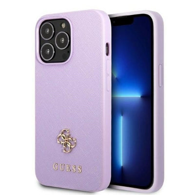 Husa Guess Guhcp13xps4mu iPhone 13 Pro Max 6.7" Mov/Mov Hardcase Saffiano 4G Small Metal Logo