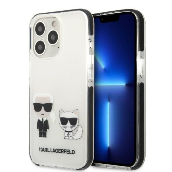 Husa Karl Lagerfeld iPhone 13 Pro / 13 6.1" Hardcase Alb/Alb Karl&Choupette