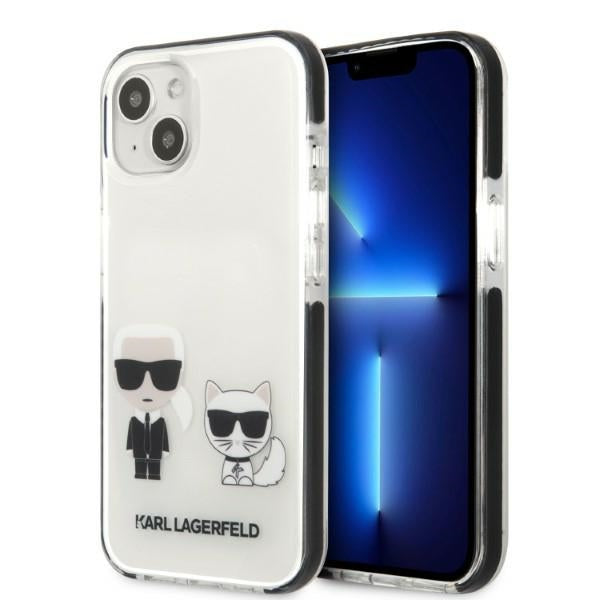 Husa Karl Lagerfeld iPhone 13 Mini 5.4" Hardcase Alb/Alb Karl&Choupette