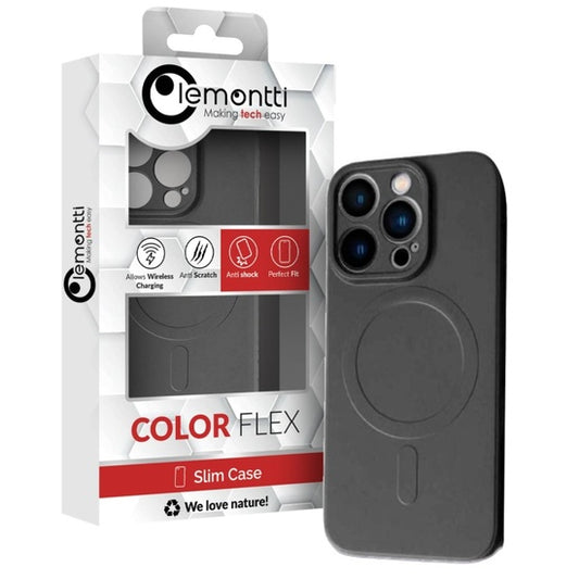 Lemontti Husa Silicon iPhone 15 Pro Max MagSafe Negru