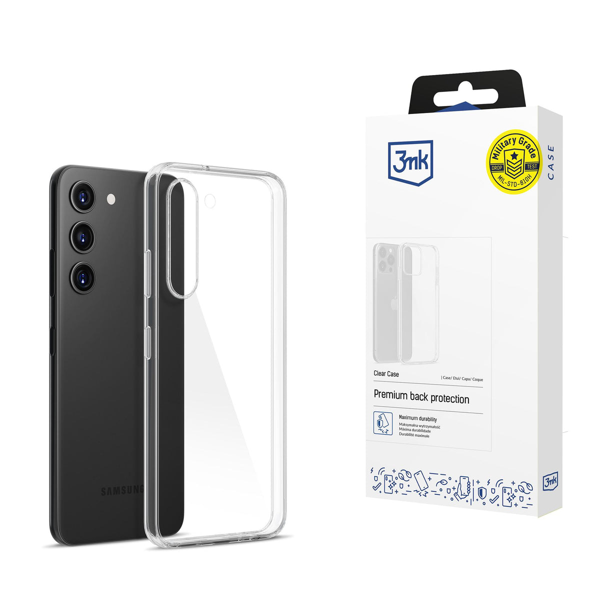 Husa 3mk Transparent pentru Samsung Galaxy S23 5G - Transparent
