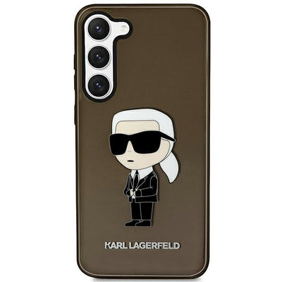 Husa Karl Lagerfeld S23+ S916 Negru/Negru Hardcase Ikonik Karl Lagerfeld
