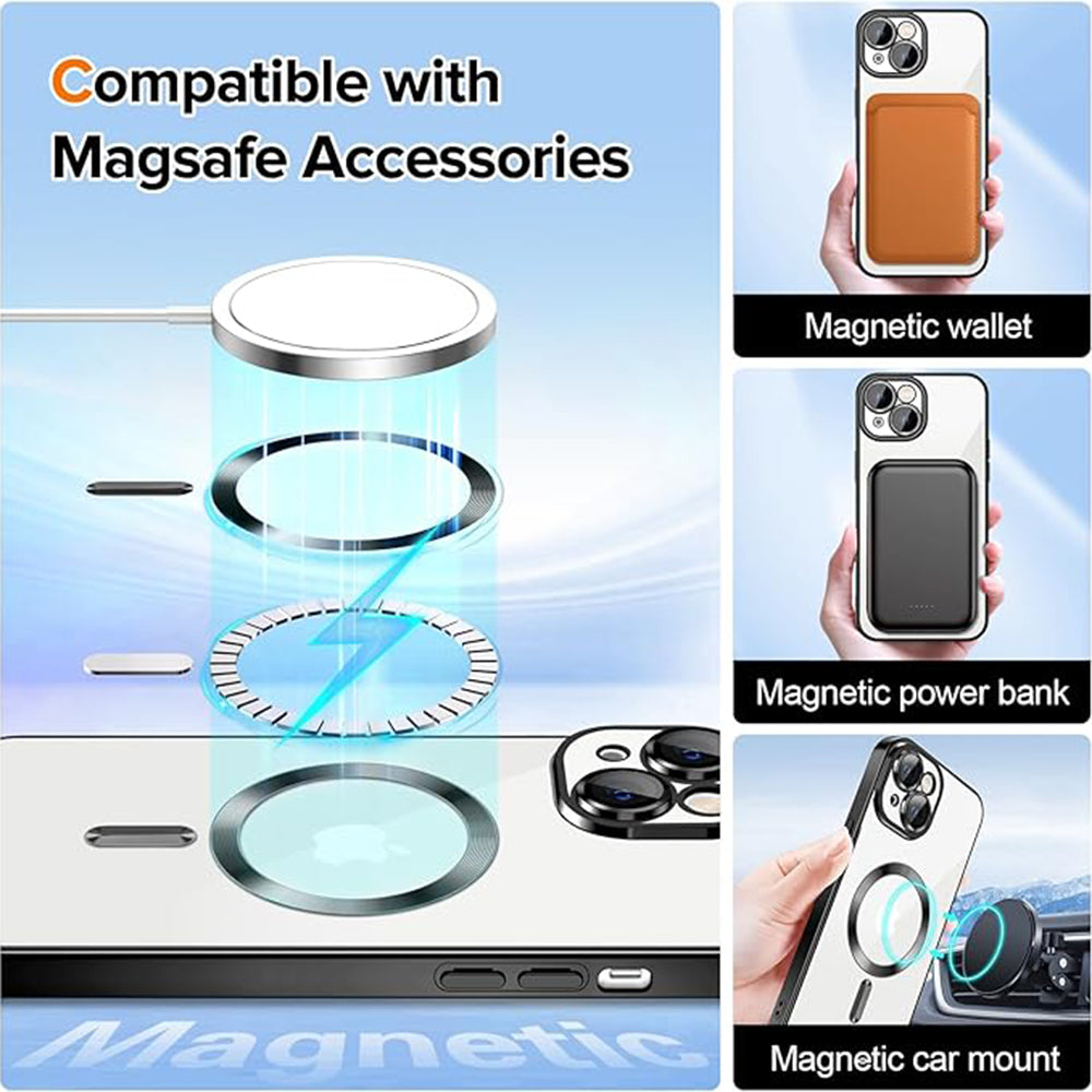 Techsuit - Luxury Crystal MagSafe - iPhone 16 Plus - Pink