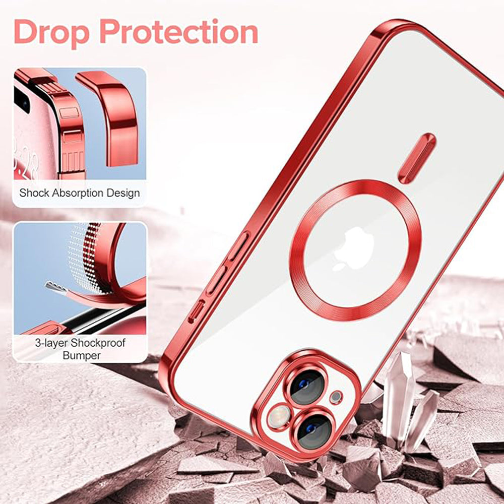 Techsuit - Luxury Crystal MagSafe - iPhone 16 Plus - Pink