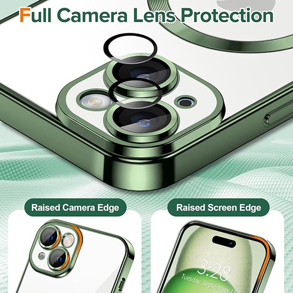 Techsuit - Luxury Crystal MagSafe - iPhone 16 Plus - Deep Green
