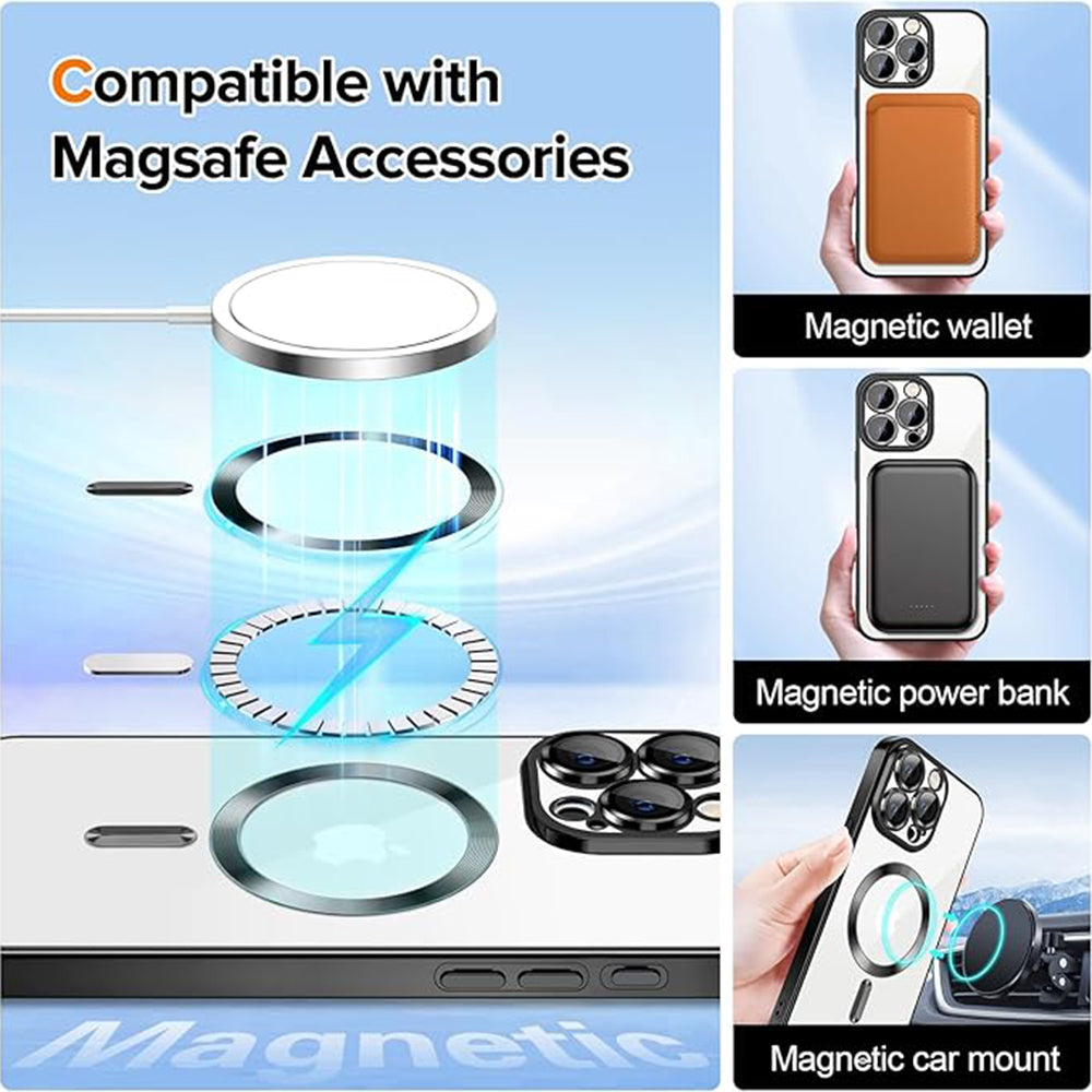 Techsuit - Luxury Crystal MagSafe - iPhone 16 Pro Max - Pink