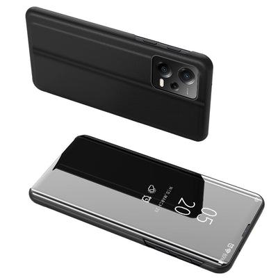 Husa Transparent View Cover pentru Xiaomi Redmi Note 12 Pro+ cu A Flip Cover Negru