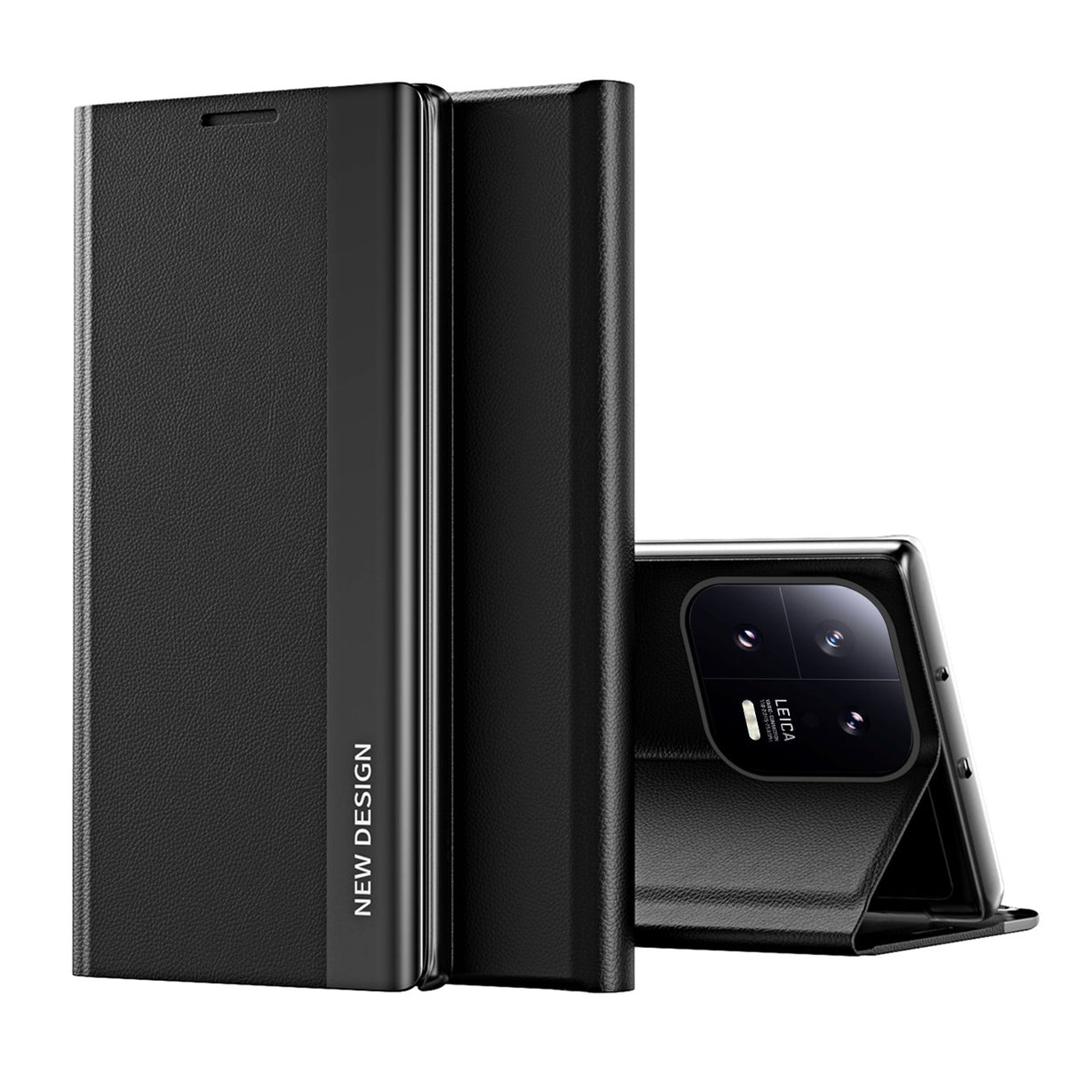 Husa Sleep Pro pentru Xiaomi 13 Lite cu Flip Stand Negru