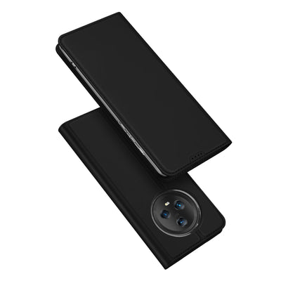 Husa Dux Ducis Skin Pro pentru Honor Magic5 Flip Cover Card Wallet Stand Negru