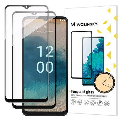 Folie Wozinsky Full Glue sticla 2x pentru Nokia G22 9H Full Screen Full Cover cu Negru Frame