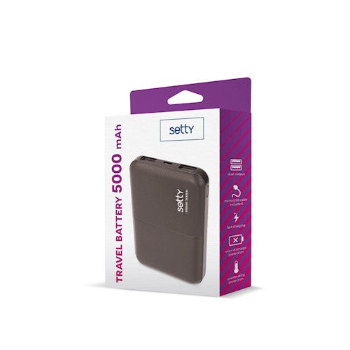 Setty power bank 5000 mAh SPB-05 negru