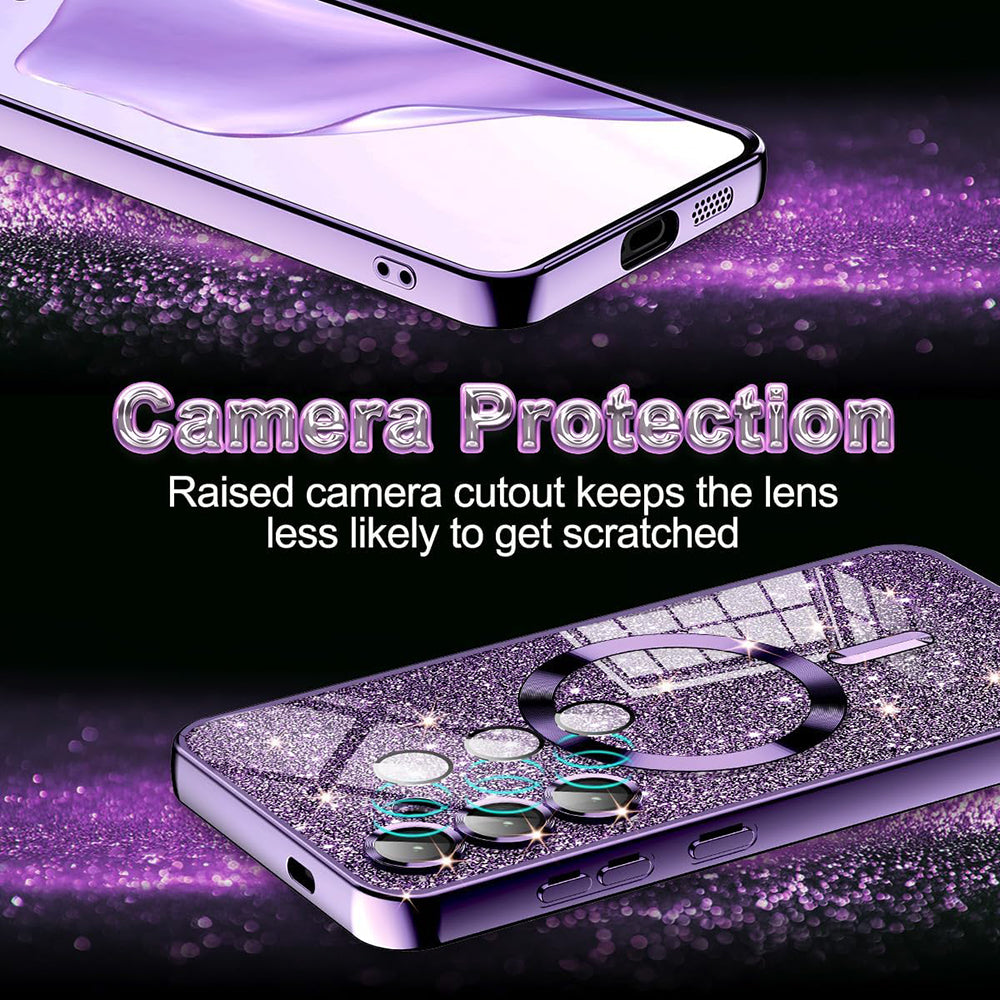Techsuit - Luxury Glitter MagSafe - iPhone 16 Pro Max - Light Green